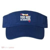 Too Hot For Snowflakes Florida Flag Map State Funny Saying Visor thumb 0