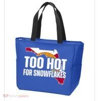 Too Hot For Snowflakes Florida Flag Map State Funny Saying Tote Bag thumb 3