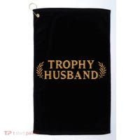 Trophy Husband Funny Golf Towel thumb 0