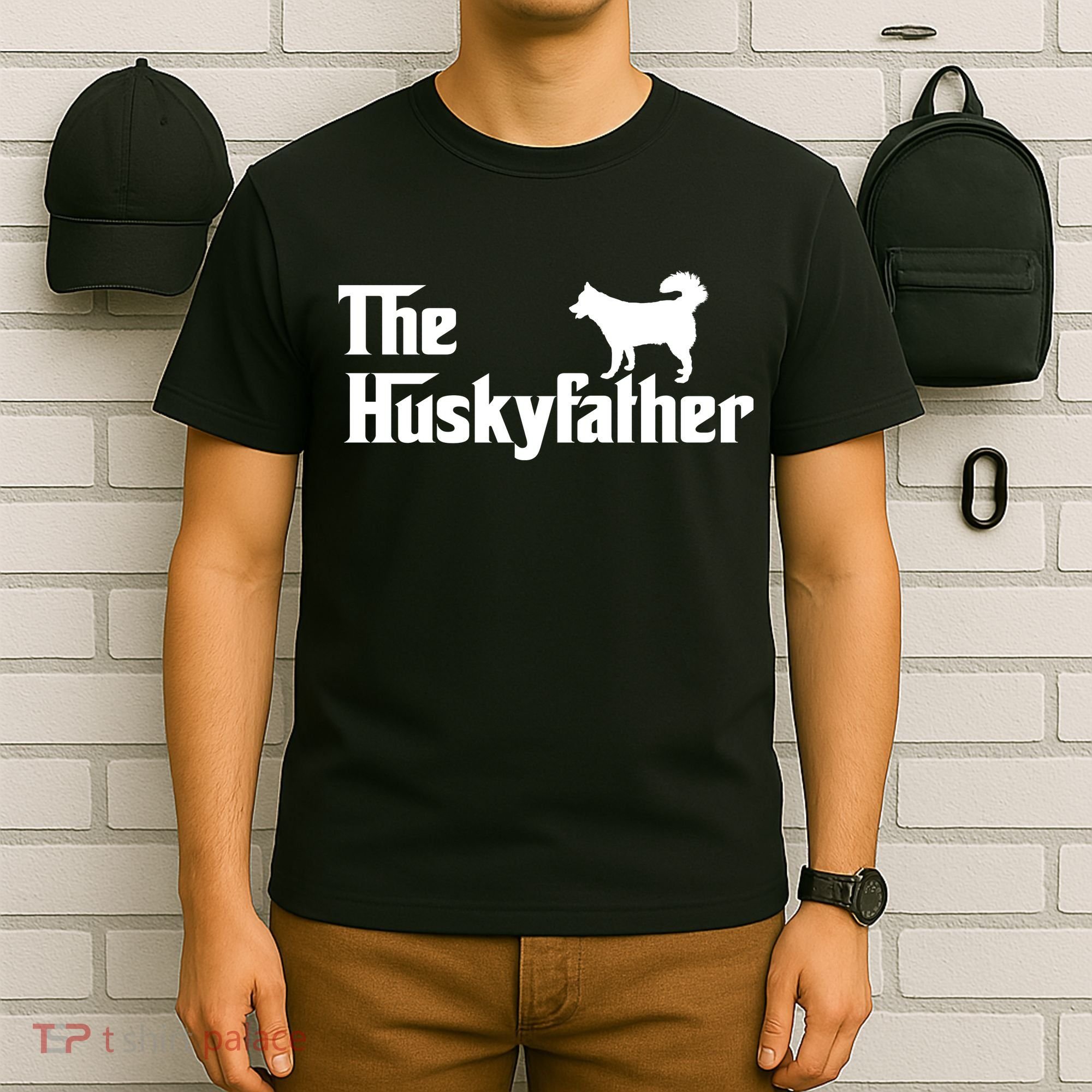 The Husky Father Funny Husky Owner Dad Gifts T-Shirt