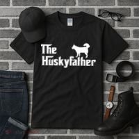 The Husky Father Funny Husky Owner Dad Gifts Tall T-Shirt thumb 3