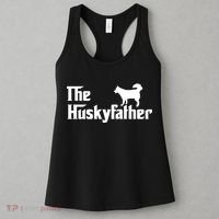 The Husky Father Funny Husky Owner Dad Gifts Women's Tank Top thumb 3