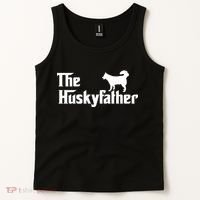 The Husky Father Funny Husky Owner Dad Gifts Tank Top thumb 2