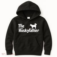 The Husky Father Funny Husky Owner Dad Gifts Kids Hoodie thumb 0