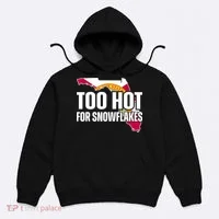 Too Hot For Snowflakes Florida Flag Map State Funny Saying Hoodie thumb 0