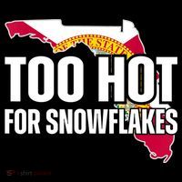 Too Hot For Snowflakes Florida Flag Map State Funny Saying Sweatshirt thumb 3
