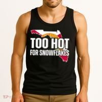 Too Hot For Snowflakes Florida Flag Map State Funny Saying Tank Top thumb 3