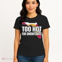 Too Hot For Snowflakes Florida Flag Map State Funny Saying Women's T-Shirt thumb 4