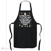 Too Hot For Ugly Christmas Sweater Shirt Apron thumb 0