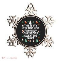 Too Hot For Ugly Christmas Sweater Shirt Ornament thumb 0