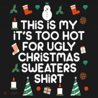 Too Hot For Ugly Christmas Sweater Shirt Women's Tank Top thumb 5