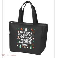 Too Hot For Ugly Christmas Sweater Shirt Tote Bag thumb 3