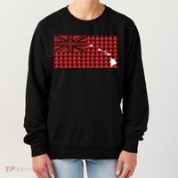 Tribal Hawaiian Flag State Of Hawaii Women's Sweatshirt thumb 0