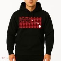 Tribal Hawaiian Flag State Of Hawaii Hoodie thumb 2