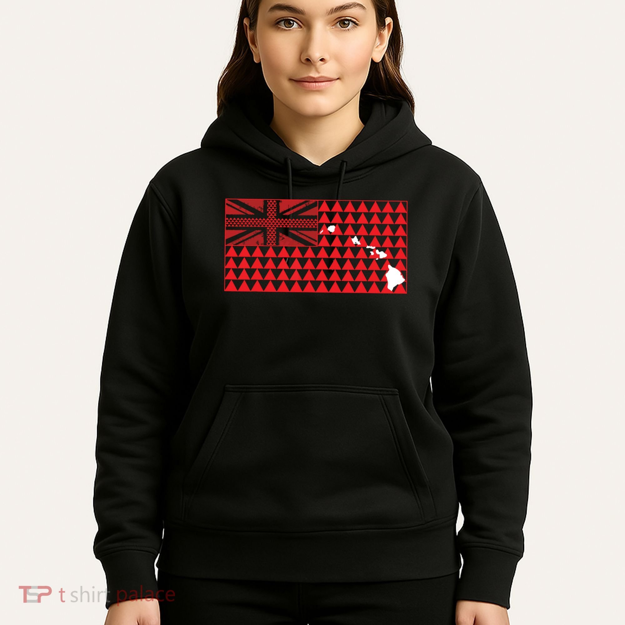 Tribal Hawaiian Flag State Of Hawaii Hoodie