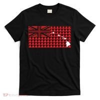 Tribal Hawaiian Flag State Of Hawaii T-Shirt thumb 0