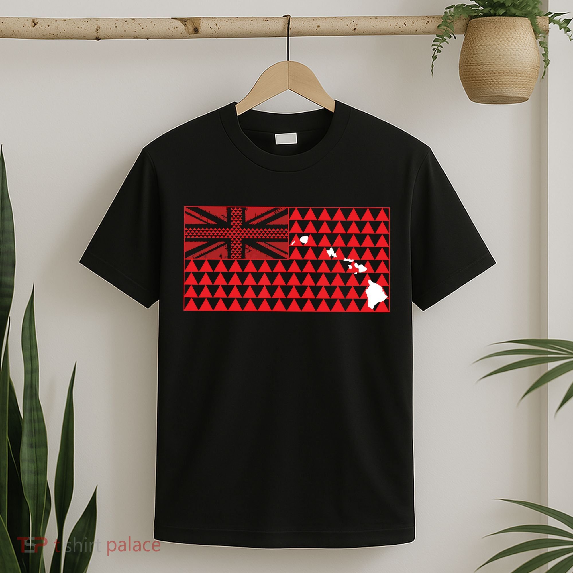 Tribal Hawaiian Flag State Of Hawaii T-Shirt