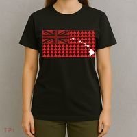 Tribal Hawaiian Flag State Of Hawaii T-Shirt thumb 4