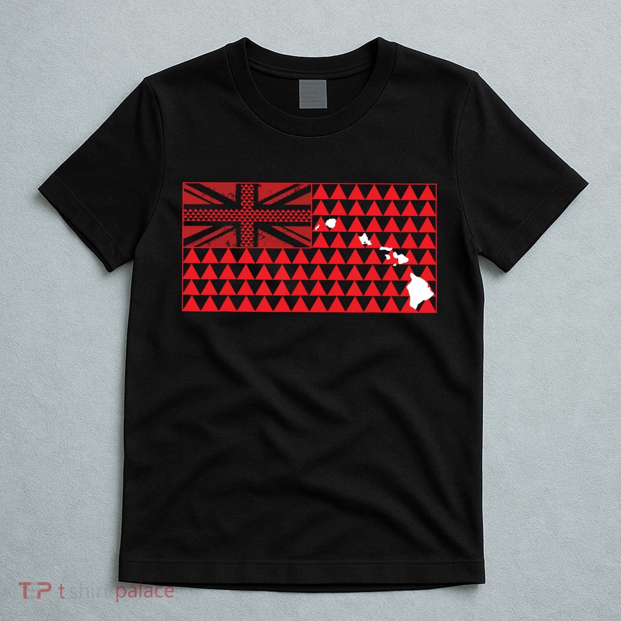 Tribal Hawaiian Flag State Of Hawaii T-Shirt