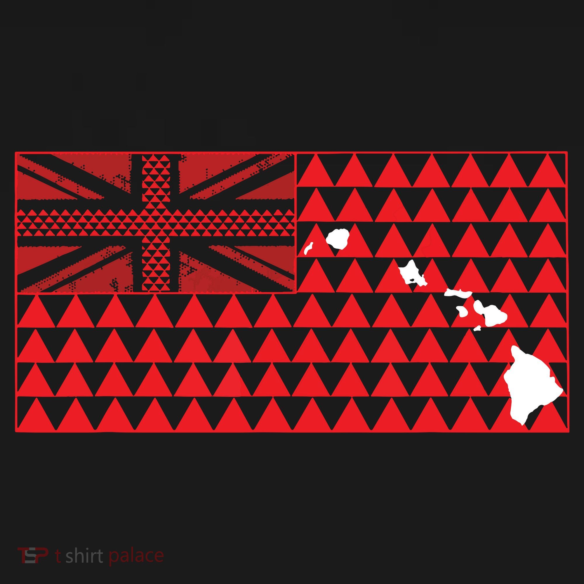 Tribal Hawaiian Flag State Of Hawaii T-Shirt