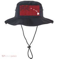 Tribal Hawaiian Flag State Of Hawaii Bucket Hat thumb 0