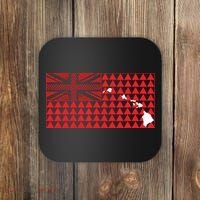 Tribal Hawaiian Flag State Of Hawaii Coaster thumb 0