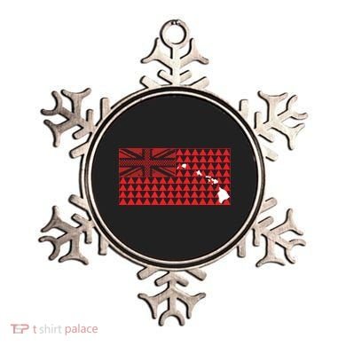 Tribal Hawaiian Flag State Of Hawaii Ornament