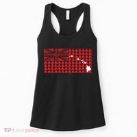 Tribal Hawaiian Flag State Of Hawaii Women's Tank Top thumb 0