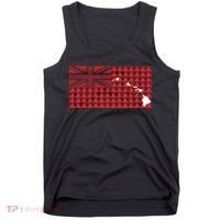 Tribal Hawaiian Flag State Of Hawaii Tank Top thumb 0