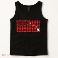 Tribal Hawaiian Flag State Of Hawaii Tank Top thumb 2
