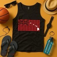 Tribal Hawaiian Flag State Of Hawaii Tank Top thumb 4