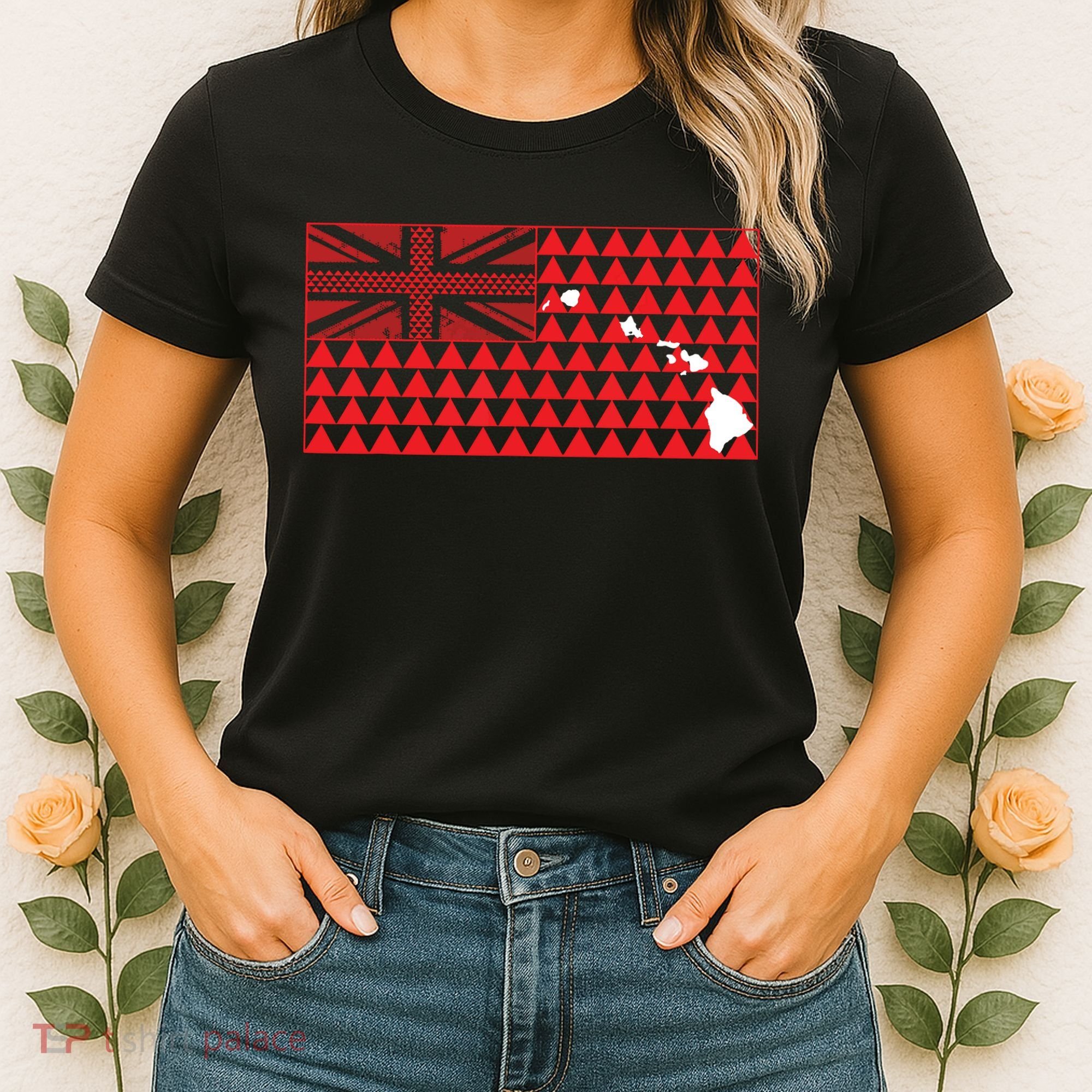 Tribal Hawaiian Flag State Of Hawaii Women's T-Shirt