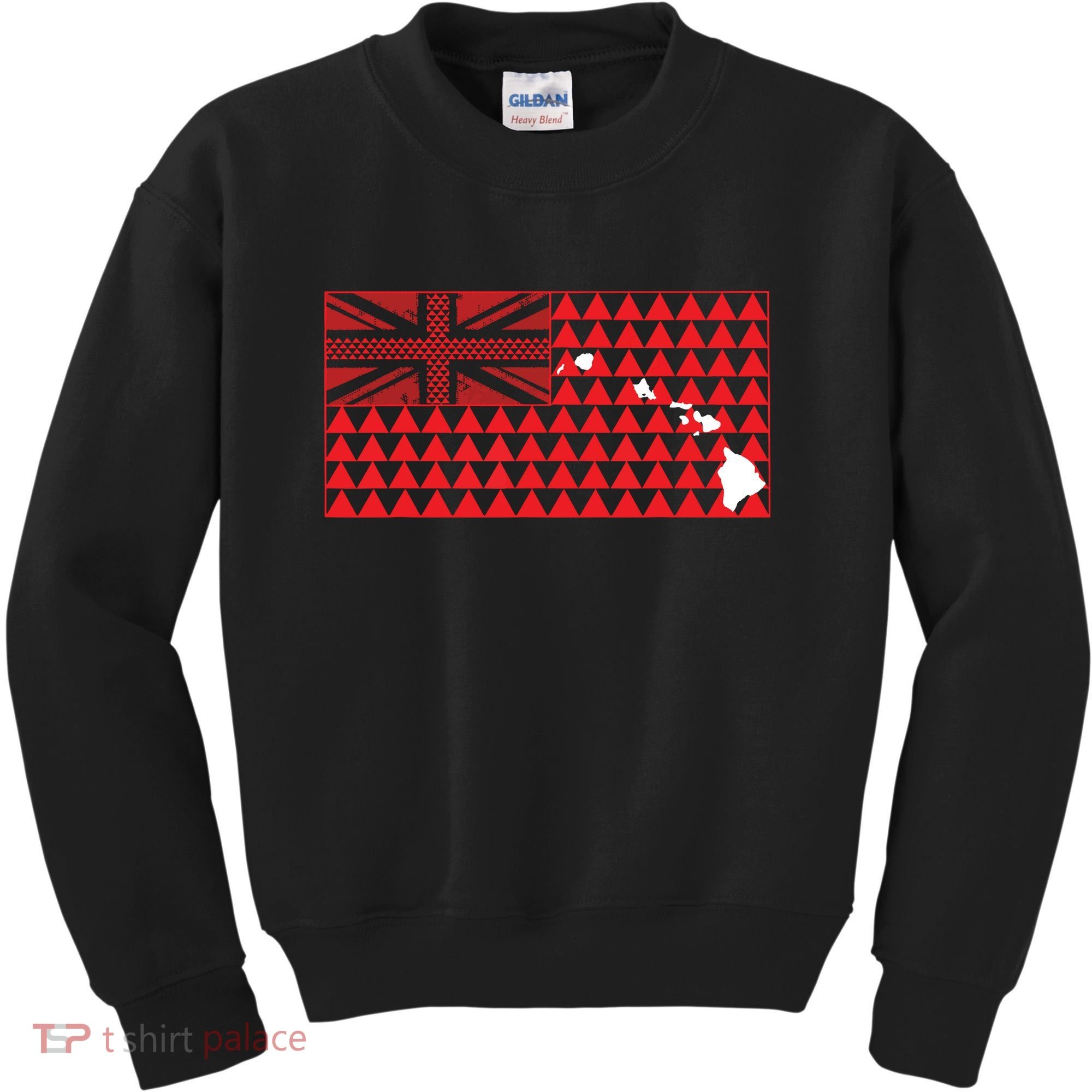 Tribal Hawaiian Flag State Of Hawaii Kids Sweatshirt