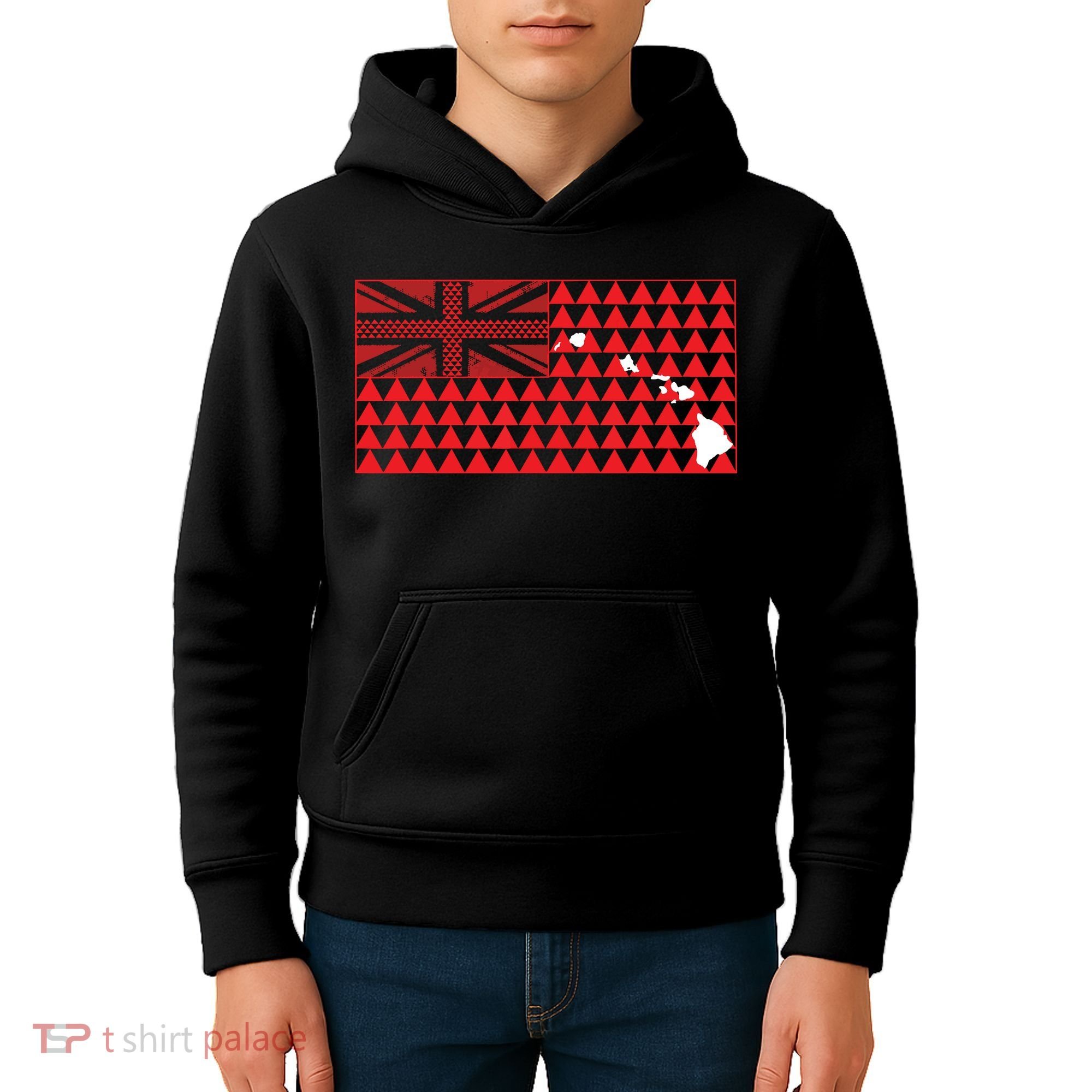 Tribal Hawaiian Flag State Of Hawaii Kids Hoodie