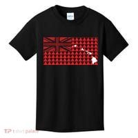 Tribal Hawaiian Flag State Of Hawaii Kids T-Shirt thumb 0
