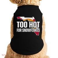 Too Hot For Snowflakes Florida Flag Map State Funny Saying Doggie Tank thumb 0
