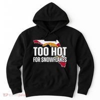 Too Hot For Snowflakes Florida Flag Map State Funny Saying Hoodie thumb 0