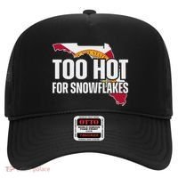 Too Hot For Snowflakes Florida Flag Map State Funny Saying Hat thumb 0