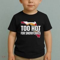 Too Hot For Snowflakes Florida Flag Map State Funny Saying Toddler T-Shirt thumb 2