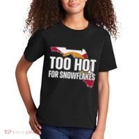 Too Hot For Snowflakes Florida Flag Map State Funny Saying Kids T-Shirt thumb 2