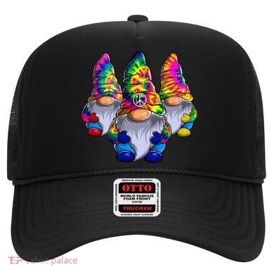 Three Hippie Gnomes Peace Gnome Funny Retro Tie Diy Design Hat