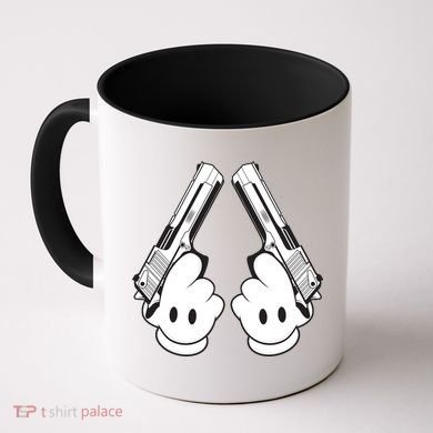 Toon Hand Guns Cartoon Coffee Mug