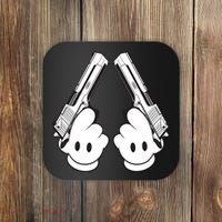 Toon Hand Guns Cartoon Coaster thumb 0