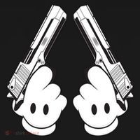 Toon Hand Guns Cartoon Coaster thumb 2