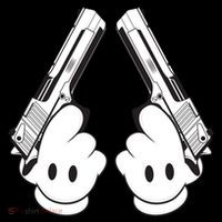 Toon Hand Guns Cartoon Women's Hoodie thumb 2