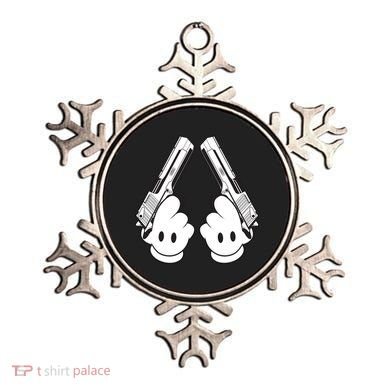Toon Hand Guns Cartoon Ornament