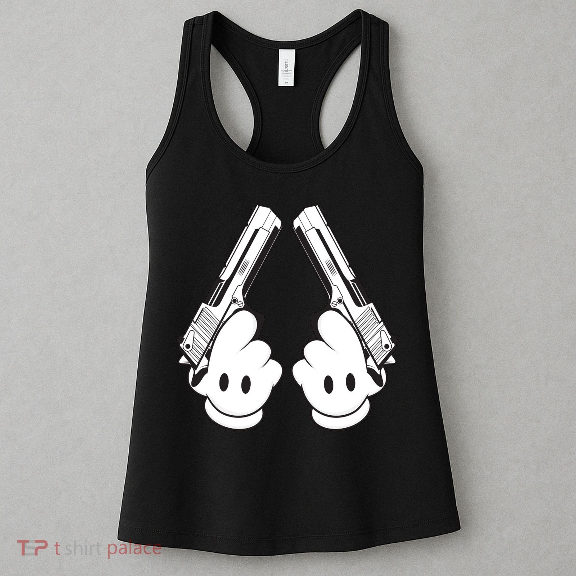 Toon Hand Guns Cartoon Women's Tank Top