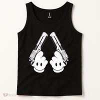 Toon Hand Guns Cartoon Tank Top thumb 2