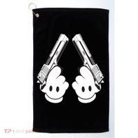 Toon Hand Guns Cartoon Golf Towel thumb 0
