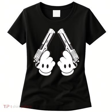 Toon Hand Guns Cartoon Women's T-Shirt